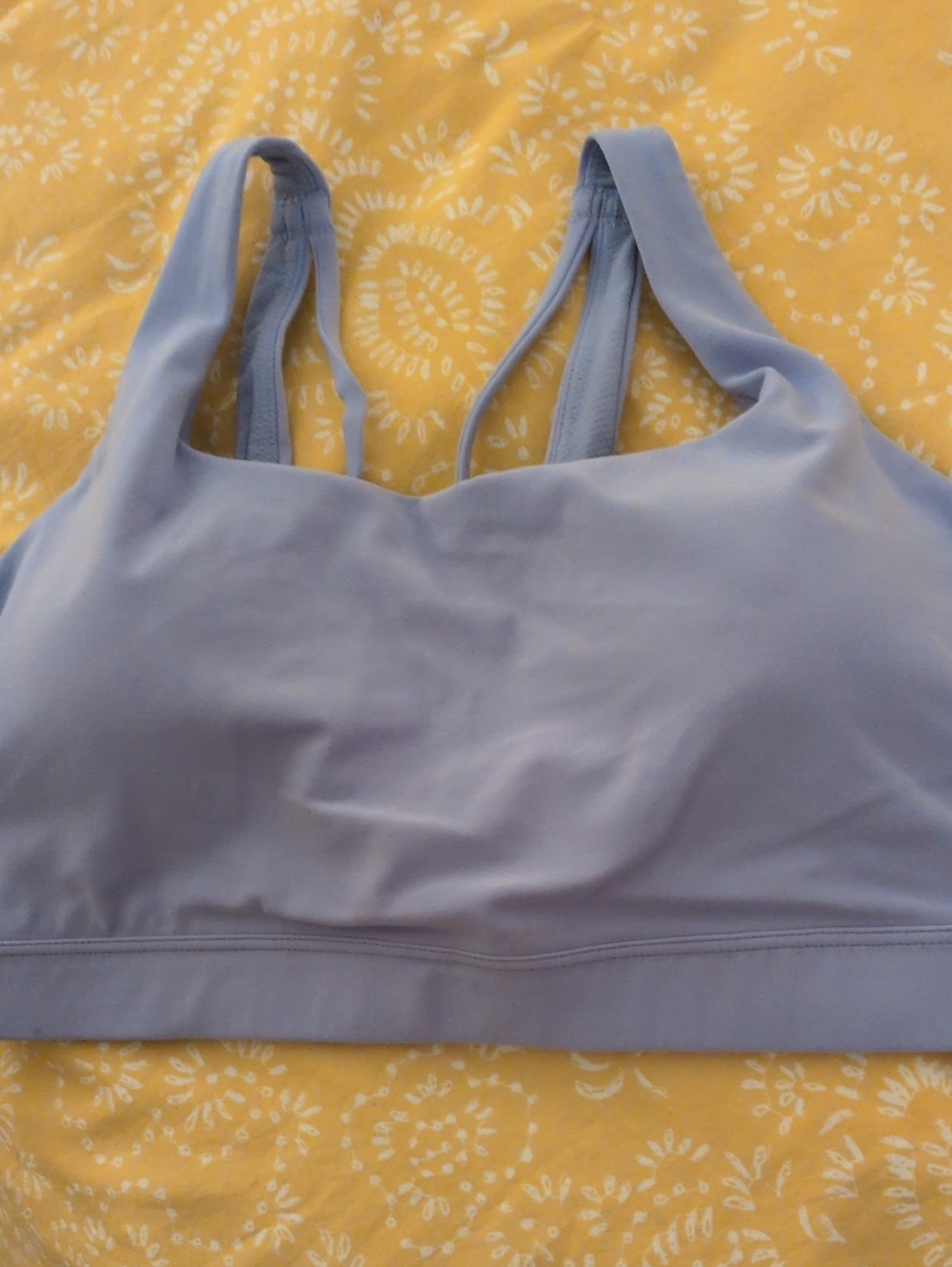 Athleta Exhale Light-Purple Sports Bra (Size M)